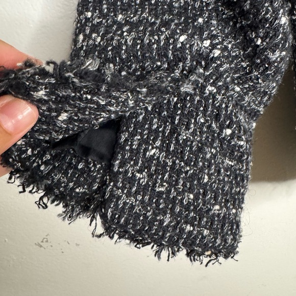 Michael Michael Kors womens 14 crop pebble print tweed jacket holiday formal - Picture 5 of 9